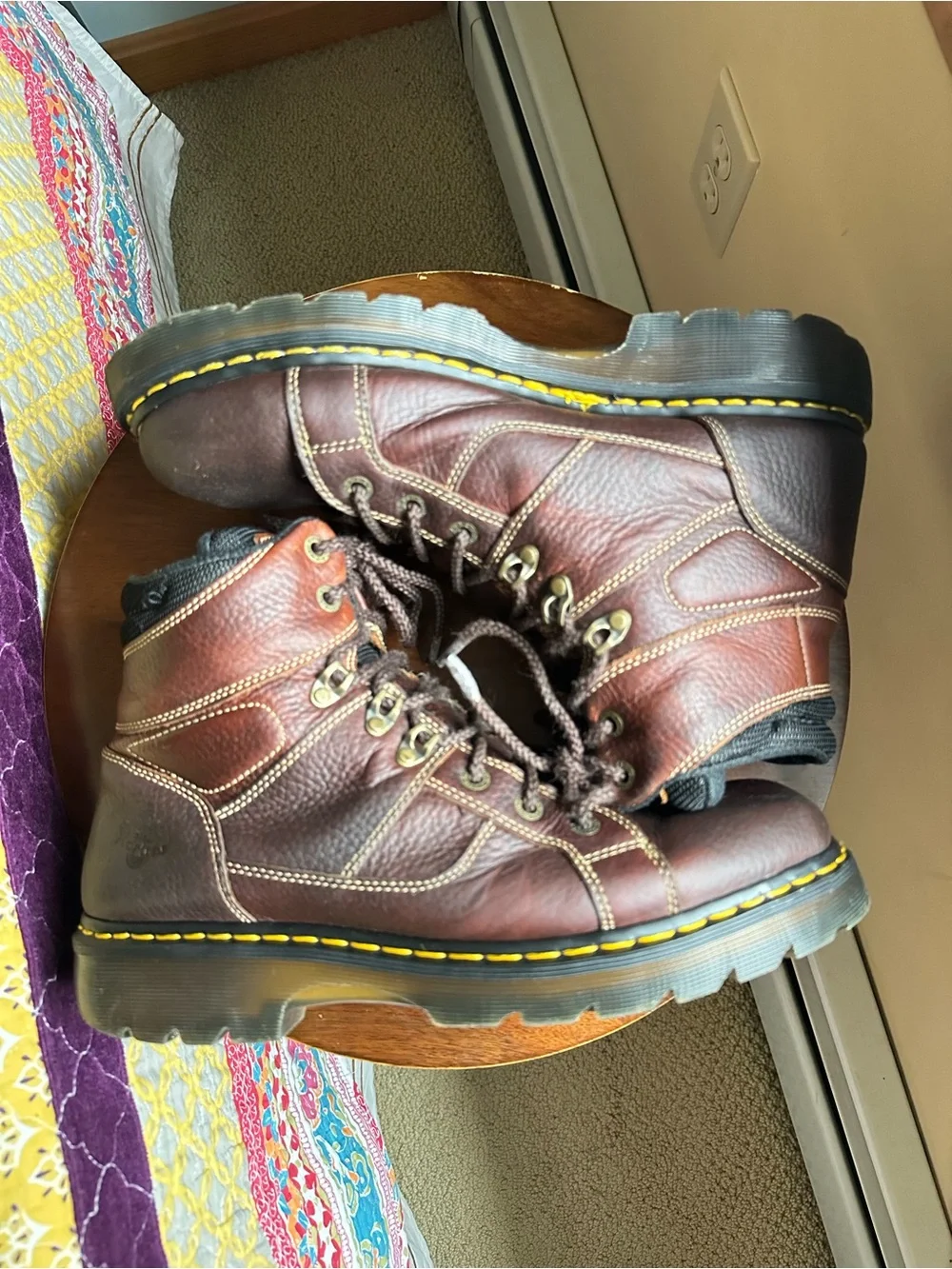 Dr. Martens Ironbridge Brown Leather Steel Toe Industrial Work Boots Men's 13